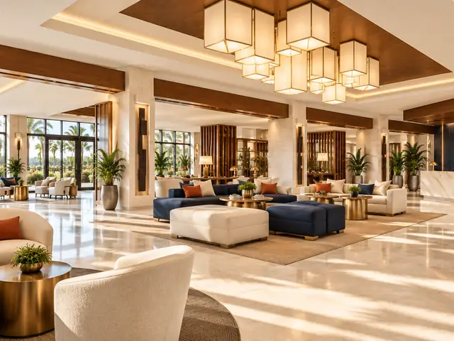 Reception and lounge ready for guests
